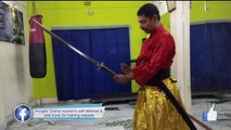 Japanese Samurai Sword Basic Cutting Techniques  Kirioroshi (Overhead Cut) in [Hindi - हिन्दी]