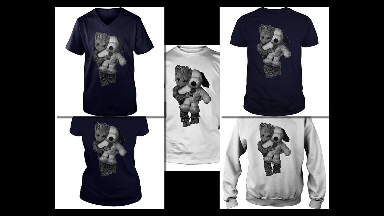 Baby Groot hug Snoopy dog shirt, hoodie, tank top