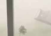 Trampoline Blown Away During Storm in Chuluota, Florida