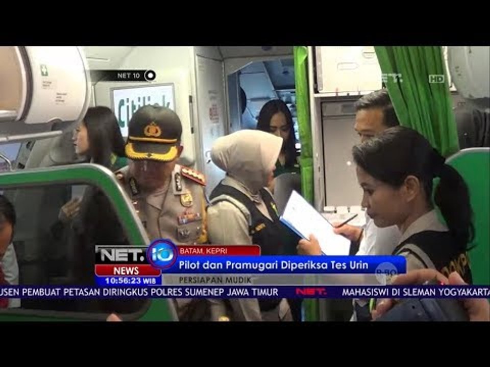 Jelang Persiapan Mudik, Pilot Dan Pramugari Diperiksa Tes Urin -NET10