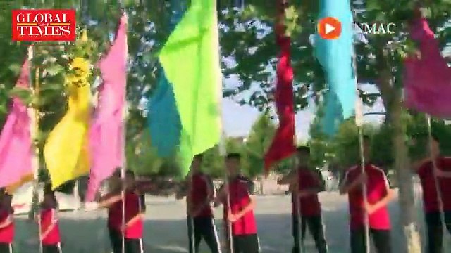 Watch the amazing martial arts gymnastics #ShaolinKungfu performed by 2,6000+ students from Tagou Martial Arts School in Henan Province