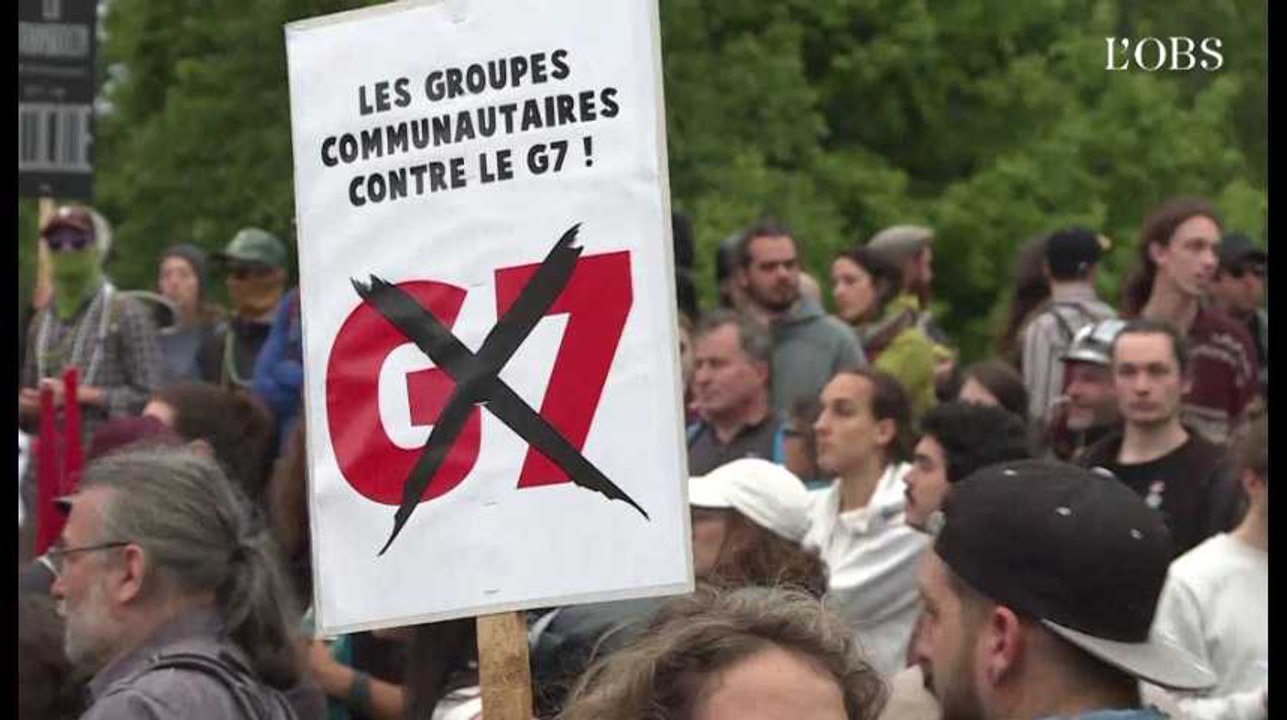 Des centaines de personnes manifestent contre le sommet du G7 au Canada