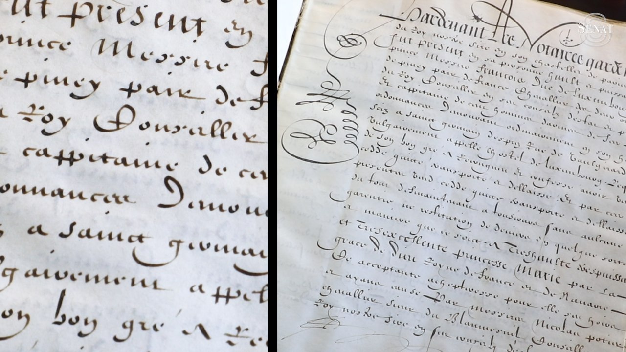 [Trésors du Sénat] Les actes d'acquisition du Palais du Luxembourg par Marie de Médicis