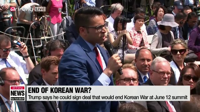 Trump says he could sign deal that would end Korean War at June 12 summit