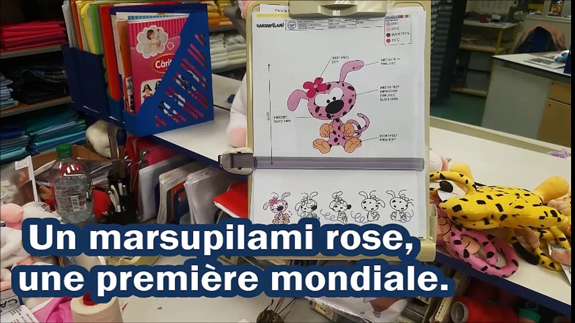 marsupilami rose peluche