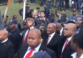 Supporters Greet Former President Zuma After Court Appearance on Corruption Charges