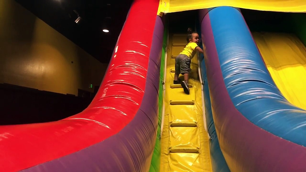 TODDLER VS BOUNCE HOUSE EPIC FAIL!