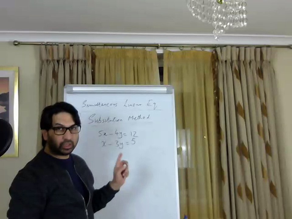 GCSE - AS Level Simultaneous - Substution Method - Urdu