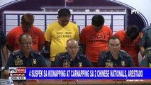 Apat na suspek sa kidnapping at carnapping sa dalawang chinese nationals, arestado