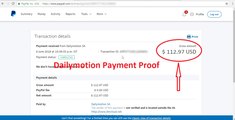 Dailymotion  Partner Program Paid  Me (Dailymotion Payment Proof )