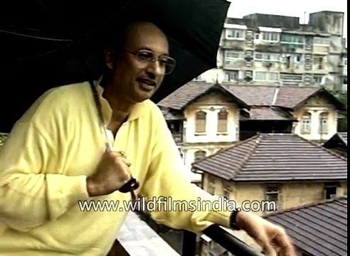 Manmohan Desai shows us his house balcony and neighbourhood