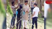 अक्षय कुमार फिल्म 'गोल्ड ' के सेट पर  ट्रडिशनल लुक में आये नजर !