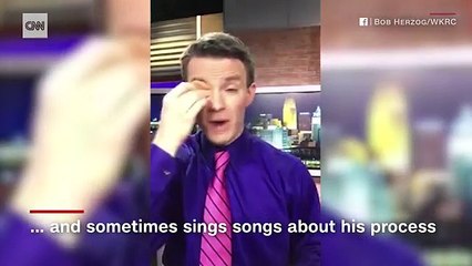 News anchor doing his makeup goes viral