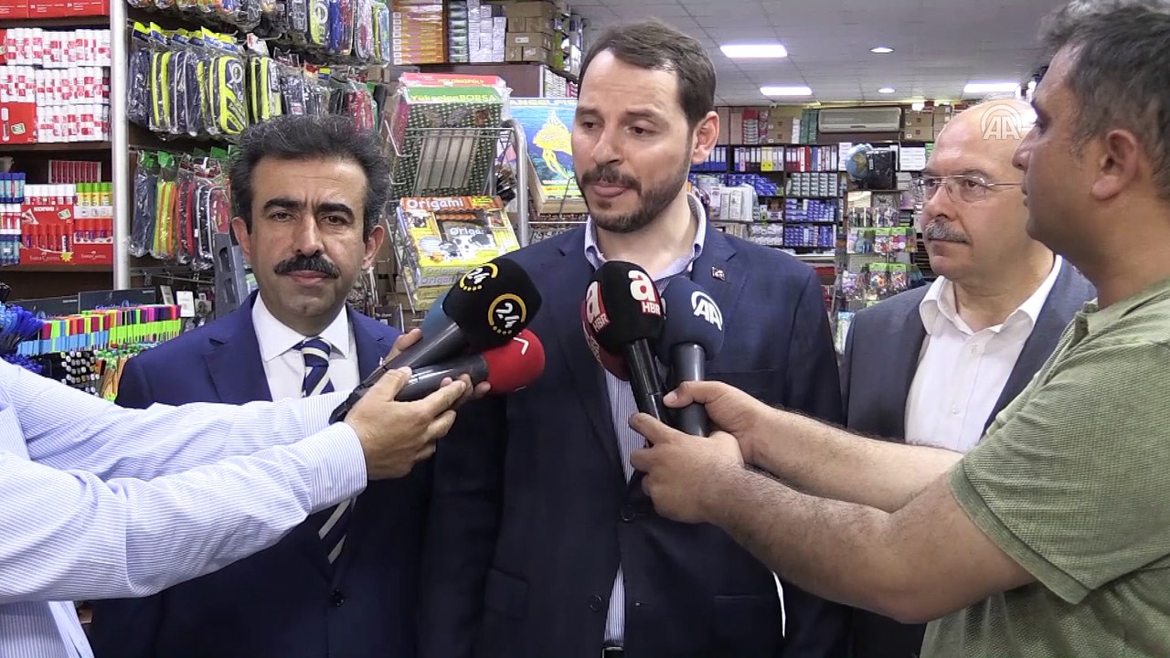 Bakan Albayrak, esnafı ziyaret etti - DİYARBAKIR