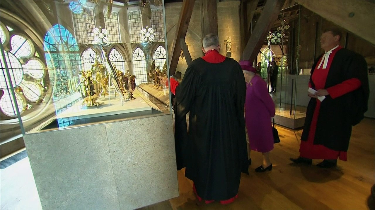 Queen opens Diamond Jubilee Galleries at Westminster Abbey