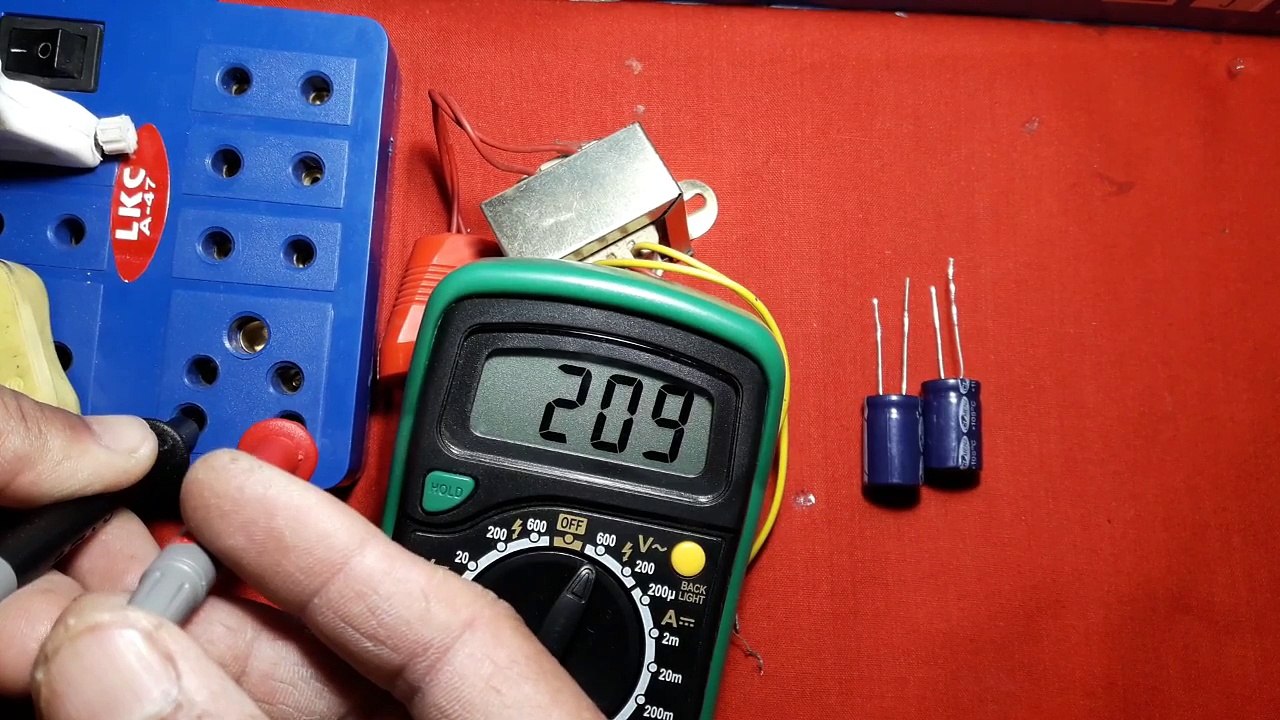 HOW TO INCREASE DC LIGHT WITH CAPACITOR  कैपेसिटर से DC वोल्टेज कैसे बढ़ाये