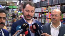 Enerji ve Tabii Kaynaklar Bakanı Berat Albayrak, esnafı gezip sorunlarını dinledi