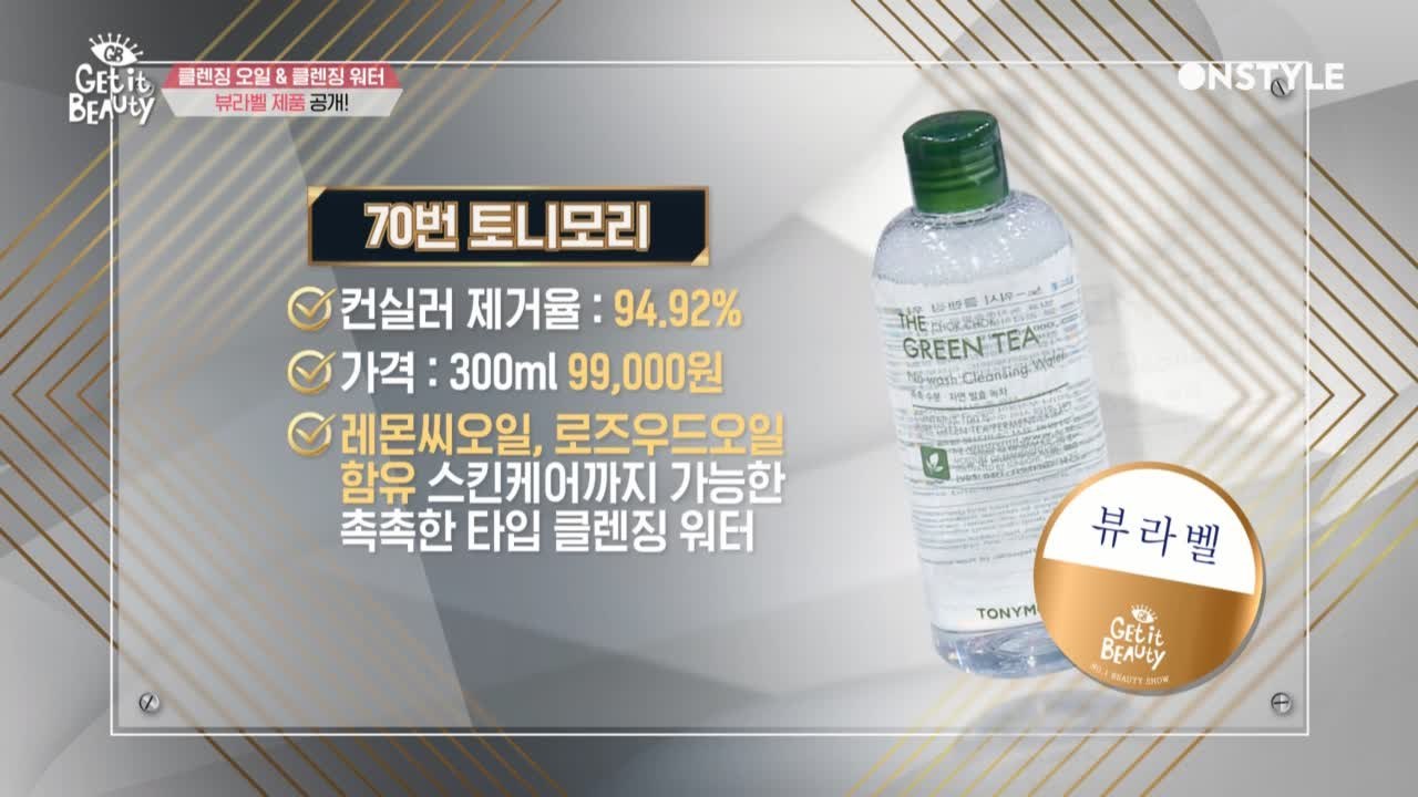 [뷰라벨]음식 국물까지 지워버리는 세정력 甲 클렌징 워터는?