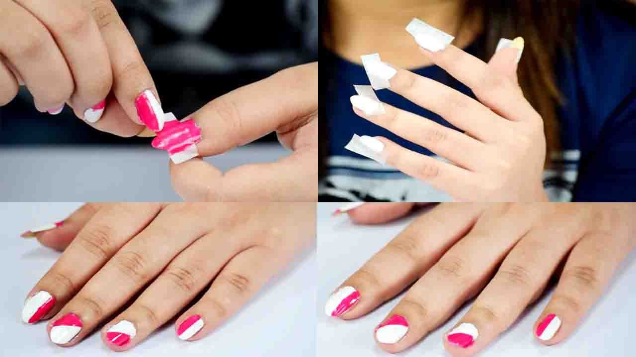 Nail Art DIY: Amazing Nail Art DIY design using a Paper Tape for Beginners | Boldsky