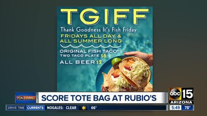 Download Video: Friday freebies: Dunkin donuts opening & Rubio's taco plate!