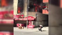 İstanbul Esenyurt'ta Doğalgaz Patlaması Sonrası Yangın