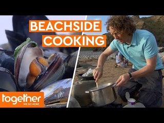 Cooking Muscles on the Beachside | One Man and his Caravan