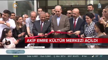 Akif Emre Kültür Merkezi açıldı