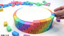 Learn Colors With Rainbow Bridge Lego W MCqueen Cars Fun Toys How To Make Kinetic Sand For Kids
