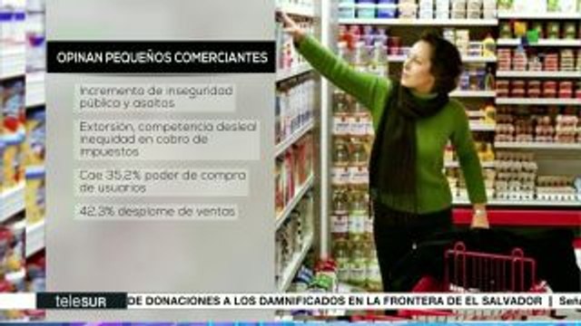 México: pequeños comerciantes reprueban gestión de EPN