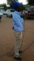 UDC Candidate for Moshupa/Manyana Bye Elections, Jonathan Tshepang Sethono addressing the rally in Manyana.