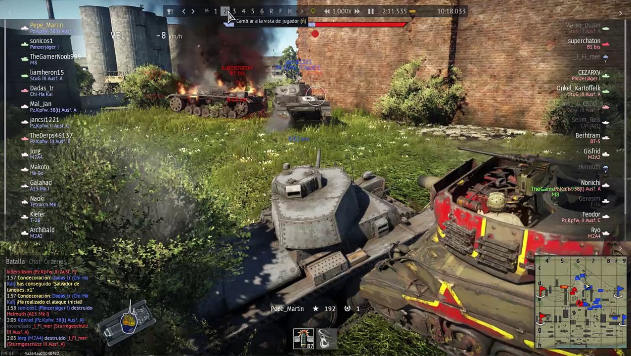 War Thunder 7 bajas enemigas con un solo tanque