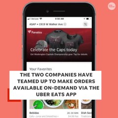 Fanatics and Uber Eats team up to bring you Stanley Cup gear