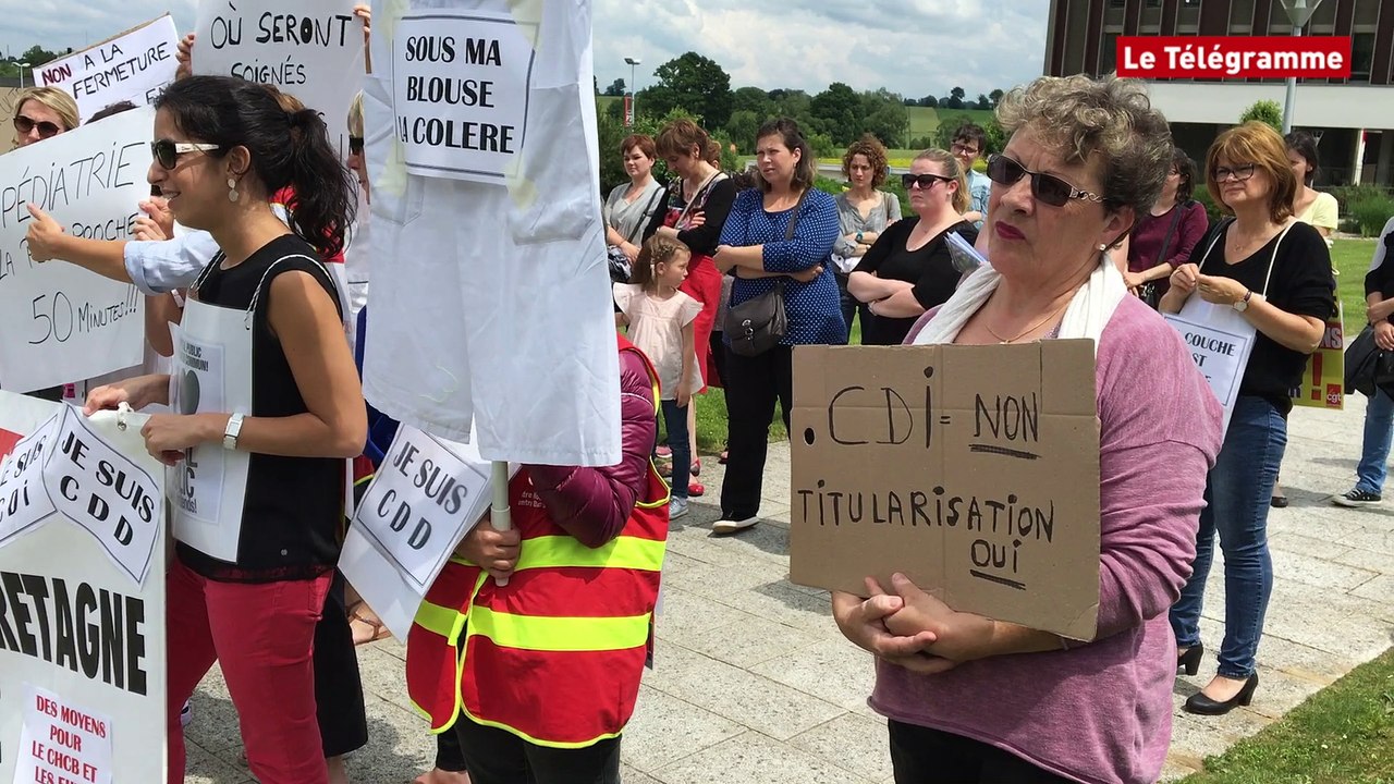 CHCB. Cinquième mobilisation des agents à Noyal-Pontivy