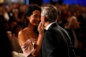 George Clooney Tears up During Wife Amal’s AFI Speech
