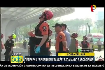 Corea del Sur: detienen a 'Spiderman francés' cuando escalaba rascacielos de 555 metros
