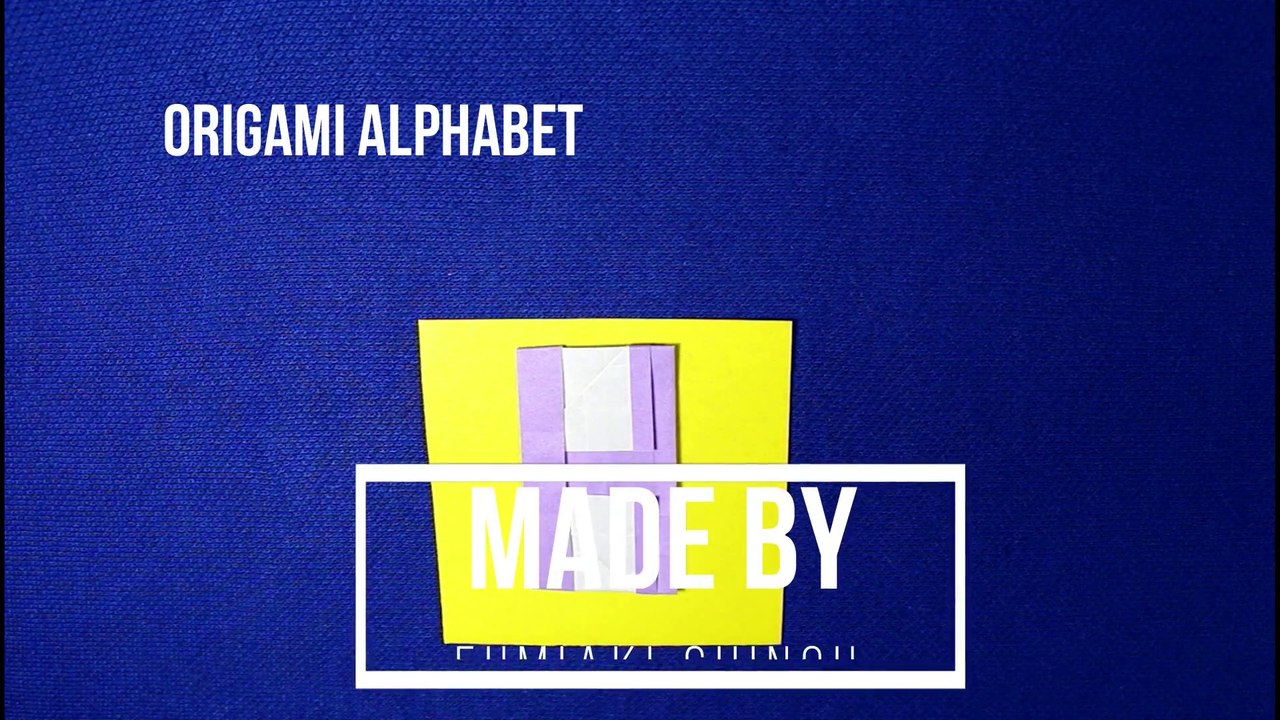 Origami Alphabet  Letter  H  (Fumiaki Shingu)   Origami Papercraft Extras