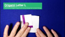 Origami Alphabet  Letter  L  ( Fumiaki Shingu)   Origami Papercraft Extras
