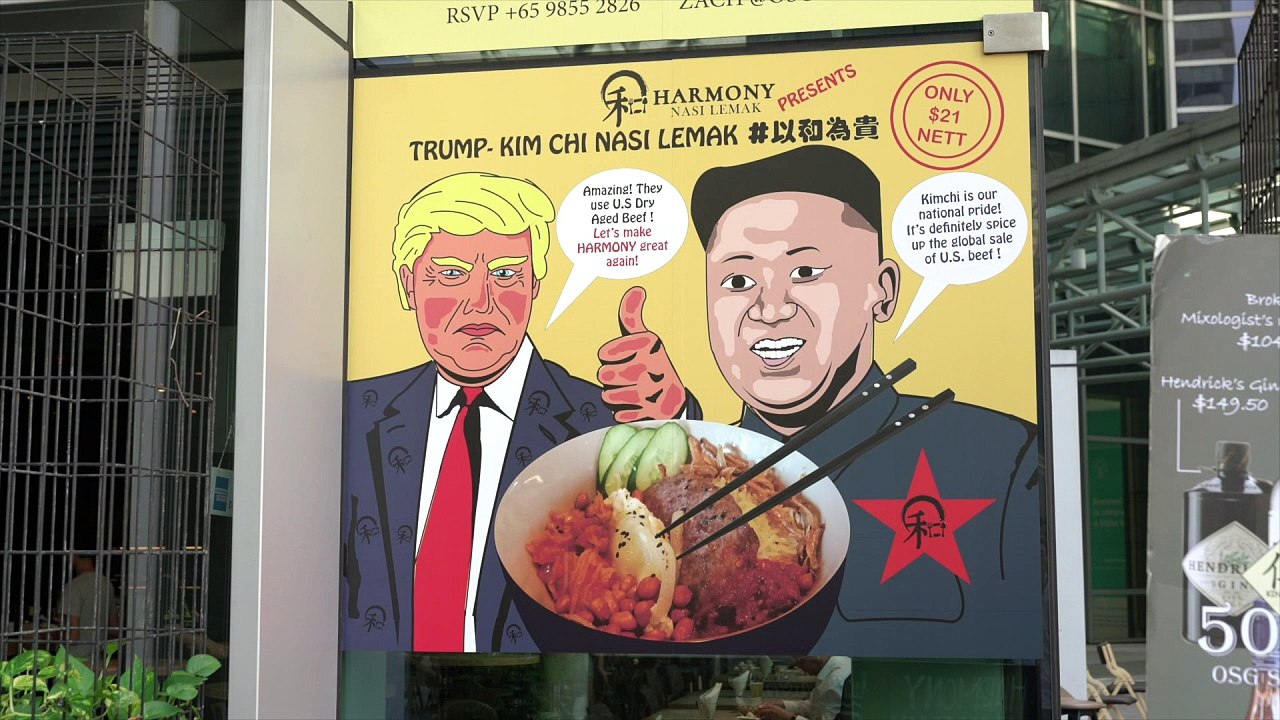 Cúpula Trump-Kim inspira chefs em Cingapura