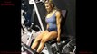 Stephanie Sanzo Beautiful Australian Muscular Women Legs Day Workout.