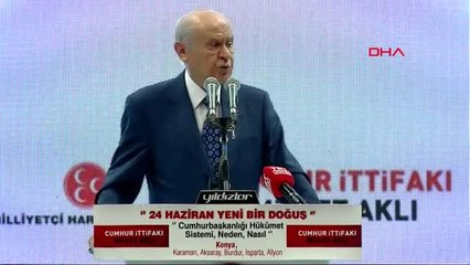 Konya MHP Lideri Devlet Bahçeli Konya'da Konuştu 4