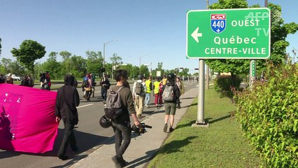 Manifestation anti-capitaliste en marge du G7
