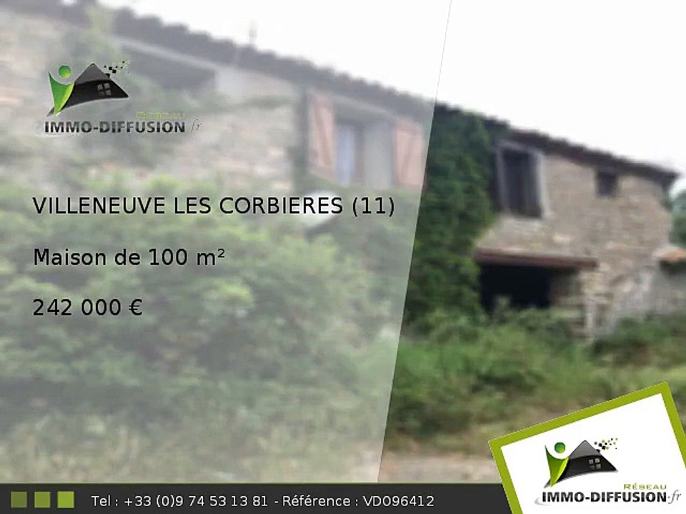 Maison A vendre Villeneuve les corbieres 100m2 + Terrain 500m2