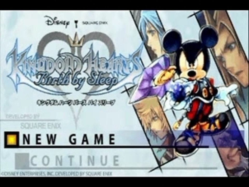 kingdom hearts birth by sleep menu