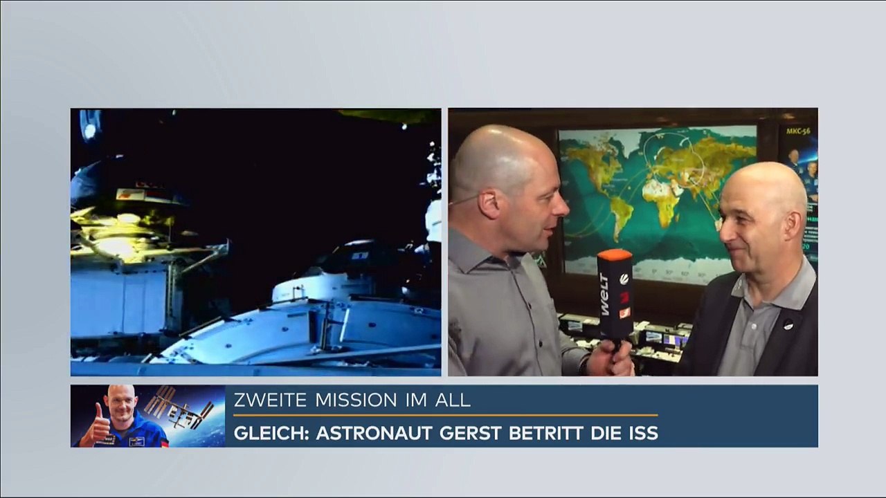 ISS-Schleusen werden geöffnet: So zieht Alexander Gerst in die Weltraum-WG ein