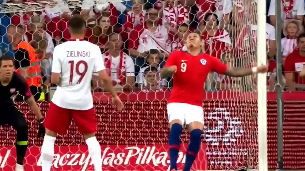 La Pologne et le Chili 2-2 Résumé et tout les Buts du match