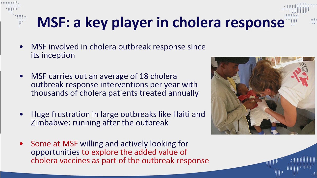 Francisco Luquero - Oral cholera vaccines: transforming old products into new solutions for neglected populations