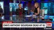 La présentatrice de CNN craque en direct en évoquant le suicide en France du chef Anthony Bourdain