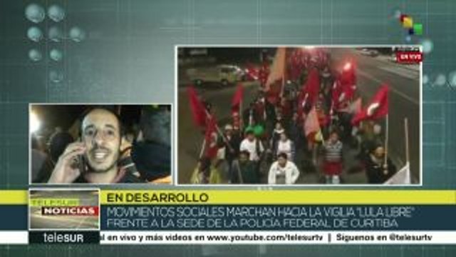 Brasil: movimientos sociales marchan para exigir la libertad de Lula