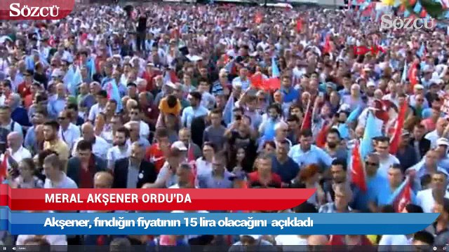 Akşener Ordu’da partisinin mitingine katıldı