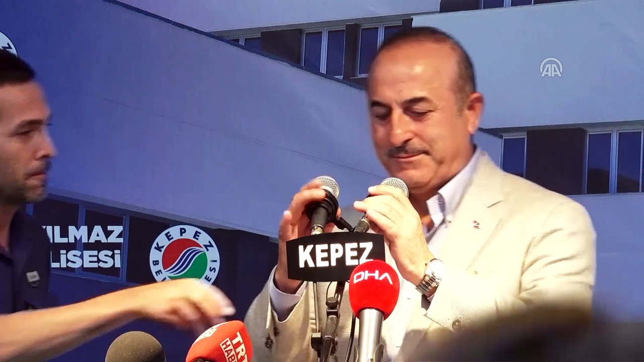 Çavuşoğlu, Neriman-Erol Yılmaz Sosyal Bilimler Teknik Lise Açılış Törenini'ne katıldı - ANTALYA